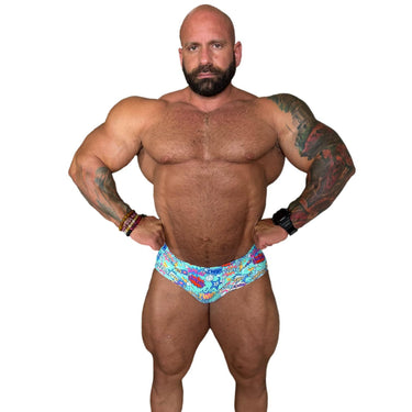 Camp Muscle Classic Swim Briefs Super Hero IFBB Pro Sam Cunado