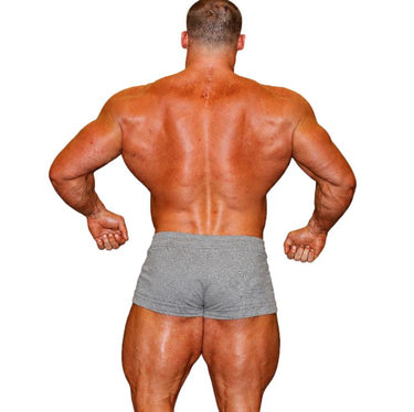 Camp Muscle Cotton Drawstring Gym Shorts Back