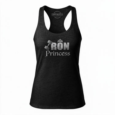 Iron Princess Burnout Racerback Tank Black