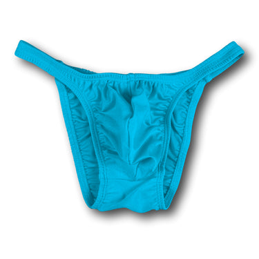 Camp Muscle Pro-Cut Posing Trunks Shiny Aqua Blue