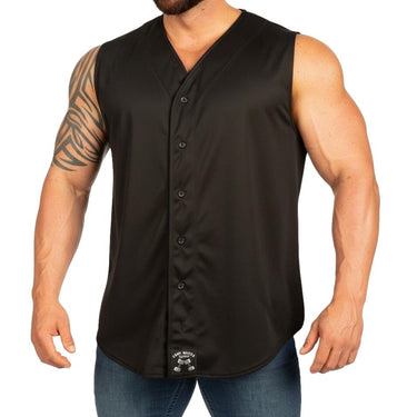 Sleeveless Mesh Baseball Shirt