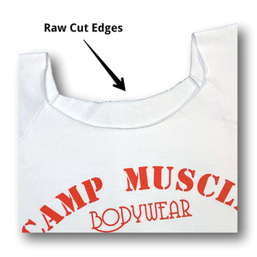 Tapered Rag Top White Detail