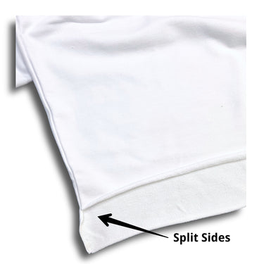 Tapered Rag Top White Detail