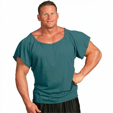 Wide Neck Tapered Tee Hunter Green