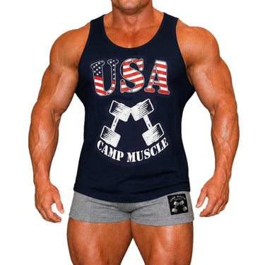 CM USA Full-Cut Bodybuilding Tank