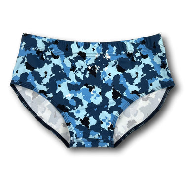 Camp Muscle Classic Swim Briefs Blue Camo