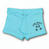 Camp Muscle Cotton Drawstring Gym Shorts Arctic Blue