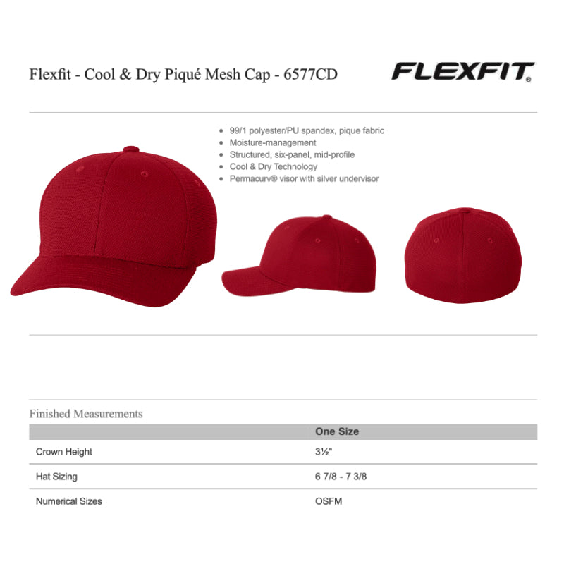 CM Mesh Flexfit Cap Sizing Guide