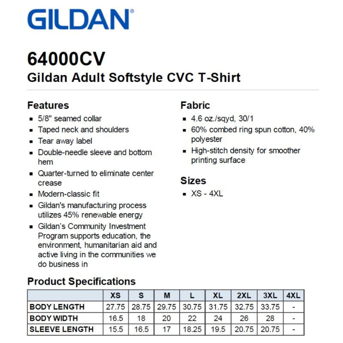 Old School Done Right T-Shirt Sizing Guide
