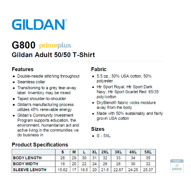 Train Hard Look Good T-Shirt Sizing Guide