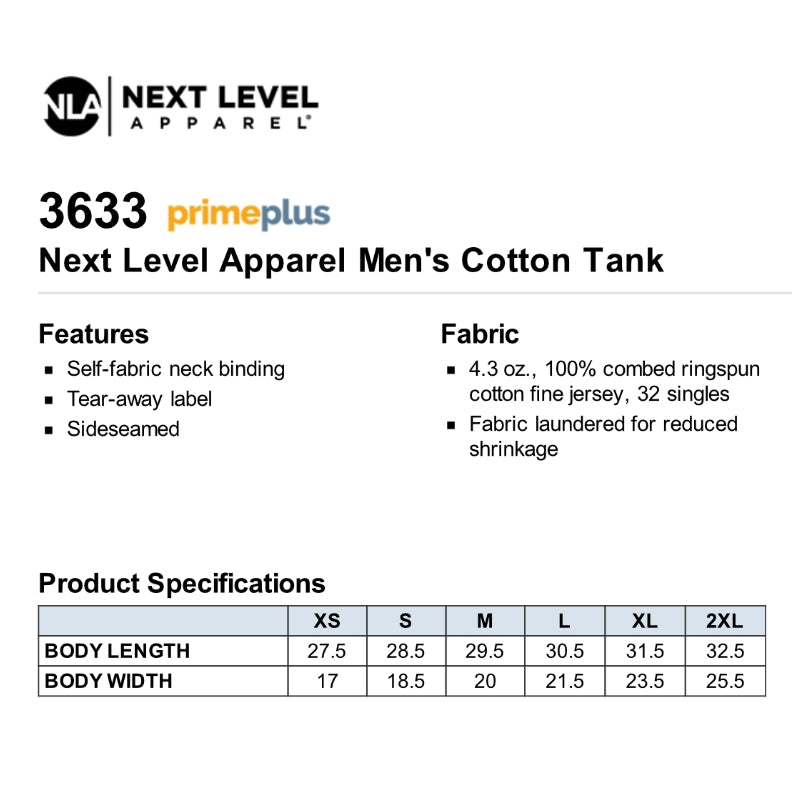 CM Full-Cut Tank Sizing Guide