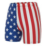 Camp Muscle Retro Stripe Gym Shorts Stars Stripes