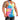 Camp Muscle Retro Tie-Dye Tank Neon Pink Yellow