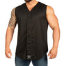 Sleeveless Mesh Baseball Shirt