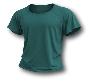 Wide Neck Tapered Tee Hunter Green