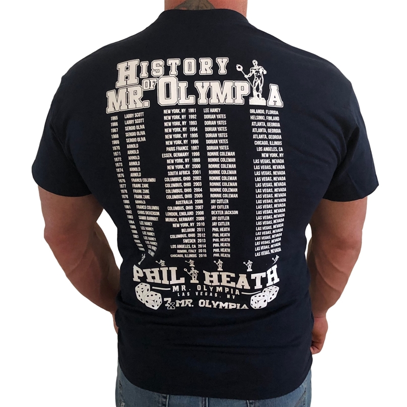 2017 History of Mr. Olympia Phil Heath T Shirt