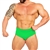 Kelly Green Classic Physique Style Swim Trunks