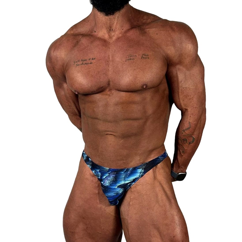 Solid Black – Akistro Men's Golden Era Vintage Bodybuilding Posing Swim Suit  | Akistro | NPC IFBB Bodybuilding Posing Suits