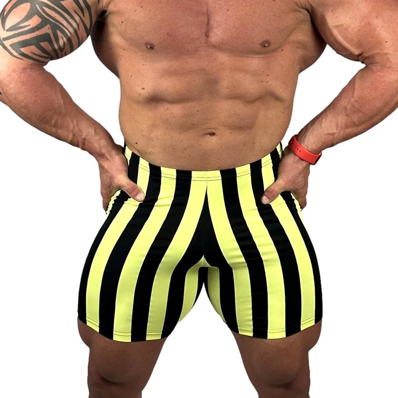 Yellow on sale spandex shorts