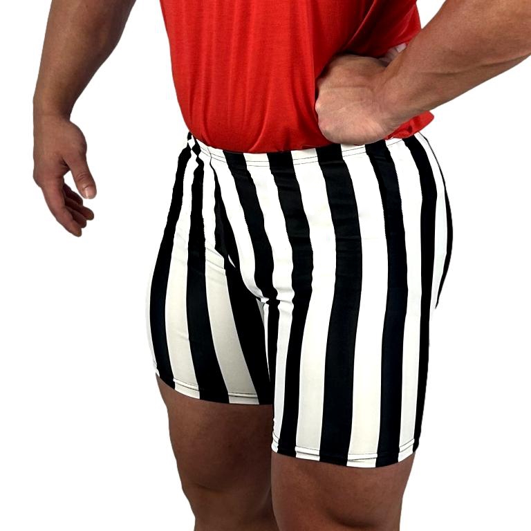 Striped hot sale workout shorts