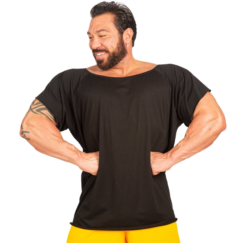 Wide Neck Tapered Tee Bodybuilding Shirt | Camp Muscle Bodywear