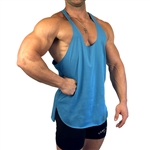 Turquoise Extreme Bodybuilding Muscle Stringer Tank