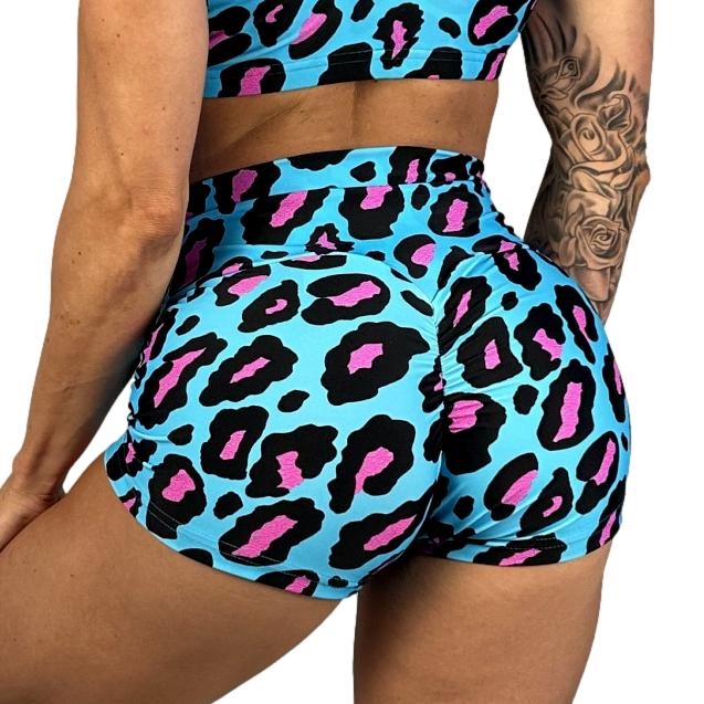 Leopard print sale booty shorts