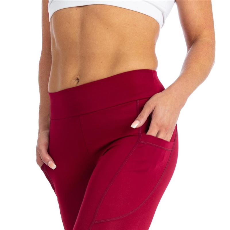 Seamless Leggings Workout Burgundy – Twill Active